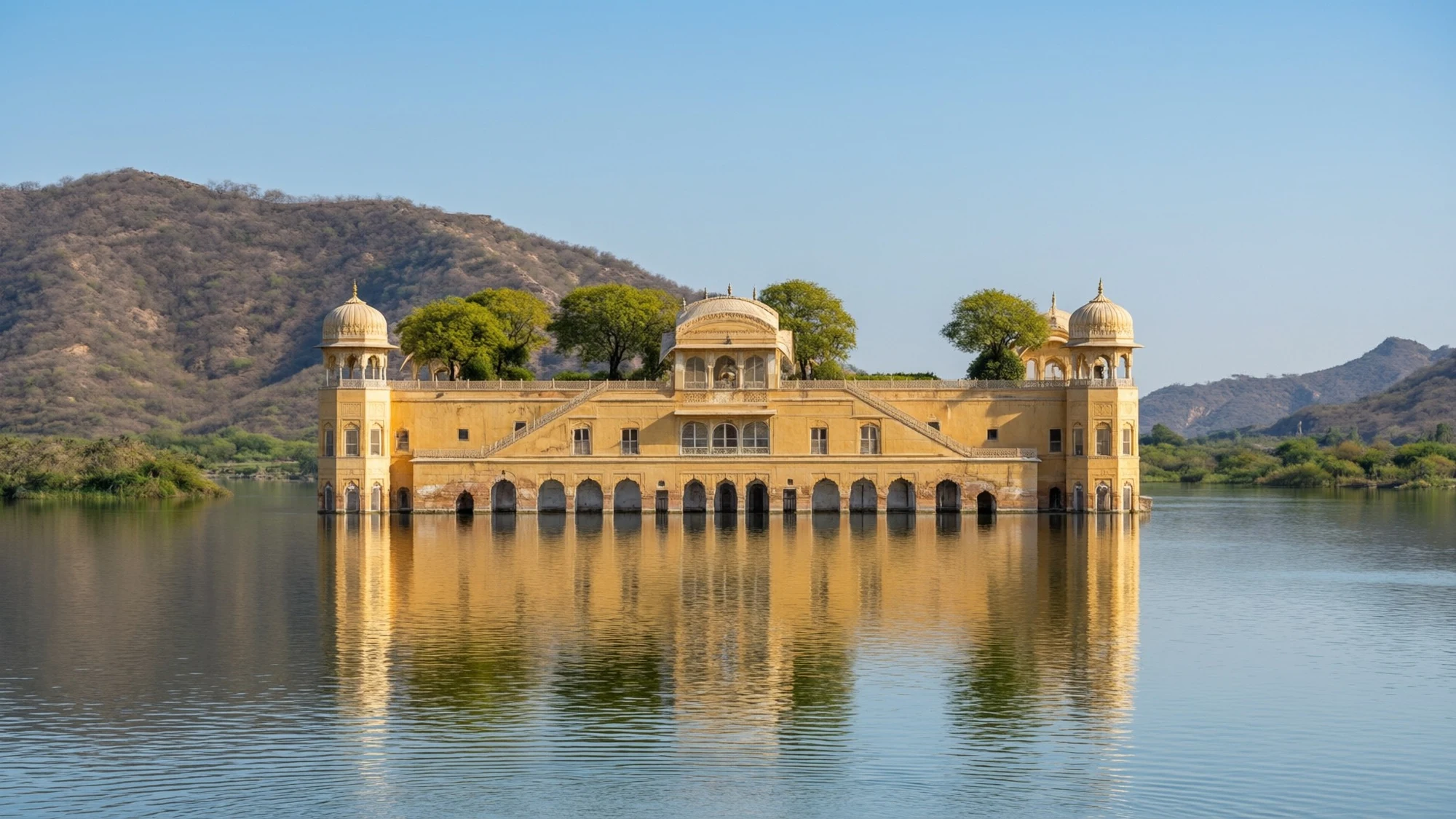 Jal Mahal : Le palais flottant entre ciel et lac